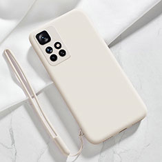 Ultra-thin Silicone Gel Soft Case 360 Degrees Cover YK1 for Xiaomi Redmi Note 11 4G (2021) White