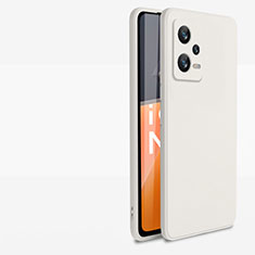 Ultra-thin Silicone Gel Soft Case 360 Degrees Cover YK1 for Xiaomi Redmi Note 12 Pro+ Plus 5G White