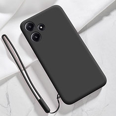 Ultra-thin Silicone Gel Soft Case 360 Degrees Cover YK1 for Xiaomi Redmi Note 12R 5G Black