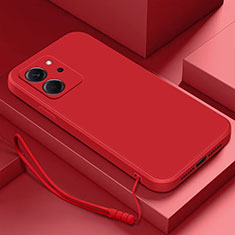 Ultra-thin Silicone Gel Soft Case 360 Degrees Cover YK2 for Huawei Honor 80 SE 5G Red