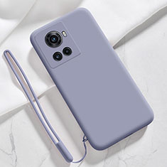 Ultra-thin Silicone Gel Soft Case 360 Degrees Cover YK2 for OnePlus 10R 5G Lavender Gray