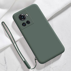 Ultra-thin Silicone Gel Soft Case 360 Degrees Cover YK2 for OnePlus 10R 5G Midnight Green