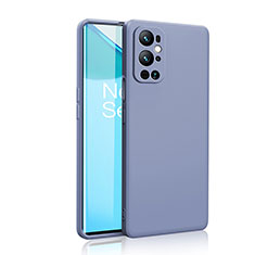 Ultra-thin Silicone Gel Soft Case 360 Degrees Cover YK2 for OnePlus 9 Pro 5G Lavender Gray