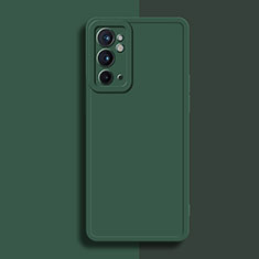 Ultra-thin Silicone Gel Soft Case 360 Degrees Cover YK2 for OnePlus 9RT 5G Midnight Green