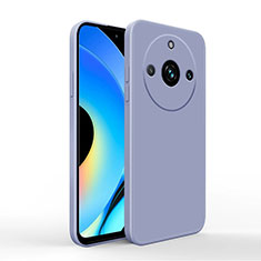 Ultra-thin Silicone Gel Soft Case 360 Degrees Cover YK2 for Realme Narzo 60 5G Lavender Gray