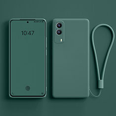 Ultra-thin Silicone Gel Soft Case 360 Degrees Cover YK2 for Vivo iQOO Z5x 5G Midnight Green