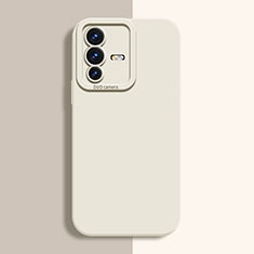 Ultra-thin Silicone Gel Soft Case 360 Degrees Cover YK2 for Vivo V23 Pro 5G White