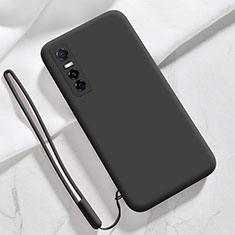 Ultra-thin Silicone Gel Soft Case 360 Degrees Cover YK2 for Vivo Y73s 5G Black