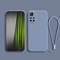 Ultra-thin Silicone Gel Soft Case 360 Degrees Cover YK2 for Xiaomi Poco M4 Pro 5G Lavender Gray