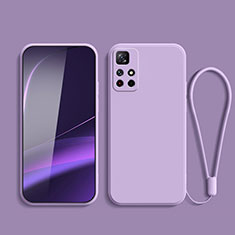 Ultra-thin Silicone Gel Soft Case 360 Degrees Cover YK2 for Xiaomi Poco M4 Pro 5G Purple