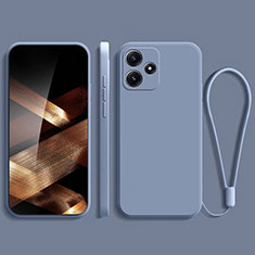 Ultra-thin Silicone Gel Soft Case 360 Degrees Cover YK2 for Xiaomi Poco M6 Pro 5G Lavender Gray