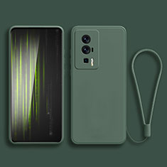 Ultra-thin Silicone Gel Soft Case 360 Degrees Cover YK2 for Xiaomi Redmi K60 5G Midnight Green