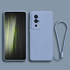 Ultra-thin Silicone Gel Soft Case 360 Degrees Cover YK2 for Xiaomi Redmi K60 Pro 5G Lavender Gray