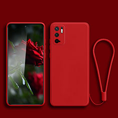 Ultra-thin Silicone Gel Soft Case 360 Degrees Cover YK2 for Xiaomi Redmi Note 10 5G Red