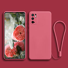 Ultra-thin Silicone Gel Soft Case 360 Degrees Cover YK2 for Xiaomi Redmi Note 10T 5G Hot Pink
