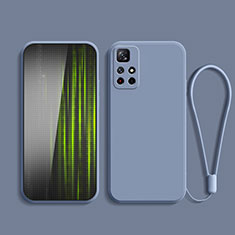 Ultra-thin Silicone Gel Soft Case 360 Degrees Cover YK2 for Xiaomi Redmi Note 11 5G Lavender Gray