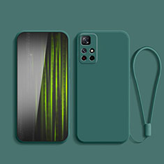 Ultra-thin Silicone Gel Soft Case 360 Degrees Cover YK2 for Xiaomi Redmi Note 11 5G Midnight Green