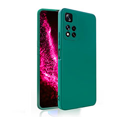 Ultra-thin Silicone Gel Soft Case 360 Degrees Cover YK2 for Xiaomi Redmi Note 11 Pro+ Plus 5G Green