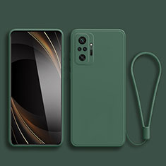 Ultra-thin Silicone Gel Soft Case 360 Degrees Cover YK2 for Xiaomi Redmi Note 11 SE India 4G Midnight Green