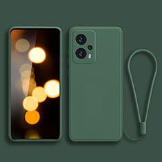 Ultra-thin Silicone Gel Soft Case 360 Degrees Cover YK2 for Xiaomi Redmi Note 11T Pro 5G Midnight Green