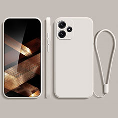 Ultra-thin Silicone Gel Soft Case 360 Degrees Cover YK2 for Xiaomi Redmi Note 12R 5G White