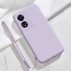 Ultra-thin Silicone Gel Soft Case 360 Degrees Cover YK3 for Oppo A38 Clove Purple