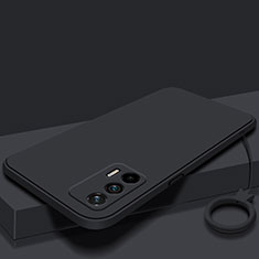 Ultra-thin Silicone Gel Soft Case 360 Degrees Cover YK3 for Realme Q3 Pro 5G Black