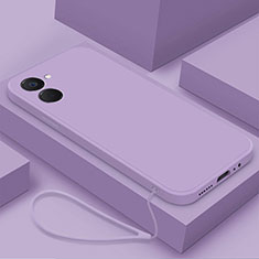 Ultra-thin Silicone Gel Soft Case 360 Degrees Cover YK3 for Realme V30 5G Clove Purple