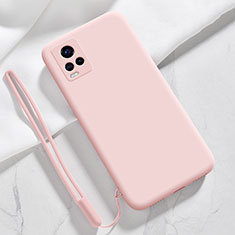 Ultra-thin Silicone Gel Soft Case 360 Degrees Cover YK3 for Vivo iQOO 7 Legend 5G Pink