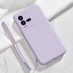 Ultra-thin Silicone Gel Soft Case 360 Degrees Cover YK3 for Vivo iQOO 9T 5G Clove Purple