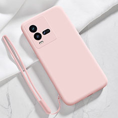 Ultra-thin Silicone Gel Soft Case 360 Degrees Cover YK3 for Vivo iQOO 9T 5G Pink