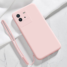 Ultra-thin Silicone Gel Soft Case 360 Degrees Cover YK3 for Vivo iQOO Neo6 SE 5G Pink