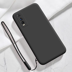 Ultra-thin Silicone Gel Soft Case 360 Degrees Cover YK3 for Vivo iQOO U1 Black