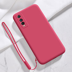 Ultra-thin Silicone Gel Soft Case 360 Degrees Cover YK3 for Vivo iQOO U1 Red
