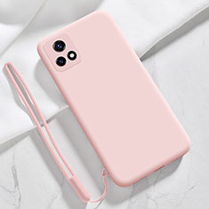 Ultra-thin Silicone Gel Soft Case 360 Degrees Cover YK3 for Vivo iQOO U3x 5G Pink