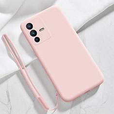 Ultra-thin Silicone Gel Soft Case 360 Degrees Cover YK3 for Vivo V23 Pro 5G Pink