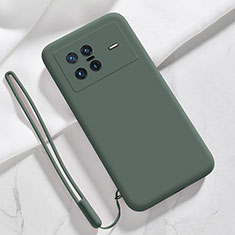 Ultra-thin Silicone Gel Soft Case 360 Degrees Cover YK3 for Vivo X Note Midnight Green