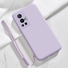 Ultra-thin Silicone Gel Soft Case 360 Degrees Cover YK3 for Vivo X70 Pro 5G Clove Purple