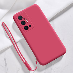 Ultra-thin Silicone Gel Soft Case 360 Degrees Cover YK3 for Vivo X70 Pro+ Plus 5G Red