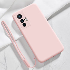 Ultra-thin Silicone Gel Soft Case 360 Degrees Cover YK3 for Vivo X70t Pink