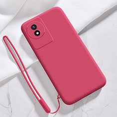 Ultra-thin Silicone Gel Soft Case 360 Degrees Cover YK3 for Vivo Y02A Red