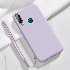 Ultra-thin Silicone Gel Soft Case 360 Degrees Cover YK3 for Vivo Y12 Clove Purple