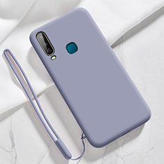 Ultra-thin Silicone Gel Soft Case 360 Degrees Cover YK3 for Vivo Y15 Lavender Gray