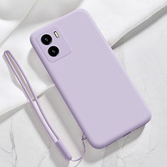 Ultra-thin Silicone Gel Soft Case 360 Degrees Cover YK3 for Vivo Y32t Clove Purple