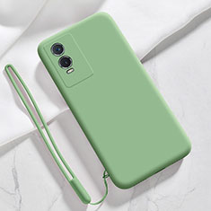 Ultra-thin Silicone Gel Soft Case 360 Degrees Cover YK3 for Vivo Y74s 5G Green