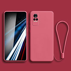 Ultra-thin Silicone Gel Soft Case 360 Degrees Cover YK3 for Xiaomi Civi 1S 5G Hot Pink