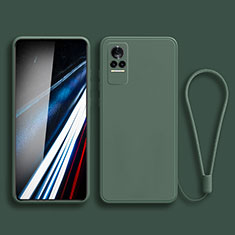 Ultra-thin Silicone Gel Soft Case 360 Degrees Cover YK3 for Xiaomi Civi 1S 5G Midnight Green