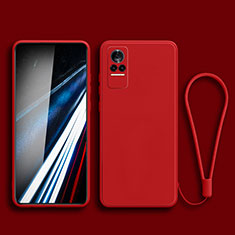 Ultra-thin Silicone Gel Soft Case 360 Degrees Cover YK3 for Xiaomi Civi 1S 5G Red