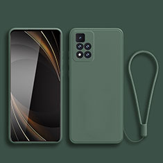 Ultra-thin Silicone Gel Soft Case 360 Degrees Cover YK3 for Xiaomi Mi 11i 5G (2022) Midnight Green