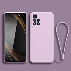 Ultra-thin Silicone Gel Soft Case 360 Degrees Cover YK3 for Xiaomi Poco X4 NFC Clove Purple